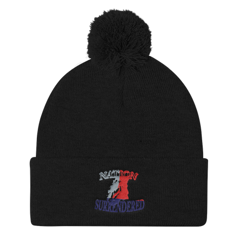 Nation Surrendered Multi logo Pom Pom Cap - Nation Surrendered